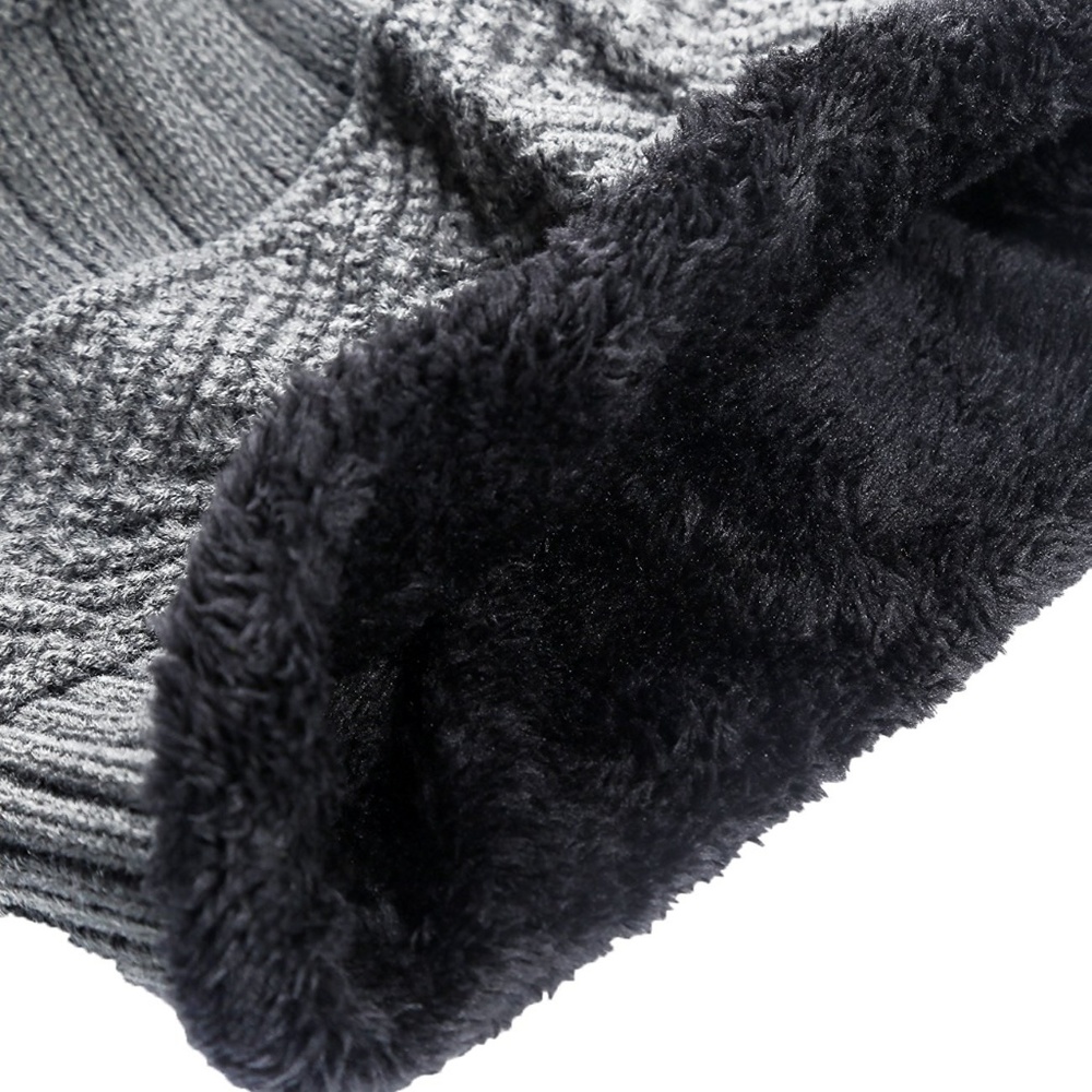 Winter Knit Skull Cap Woolen Slouchy Beanie Hat - Picture 4 of 8